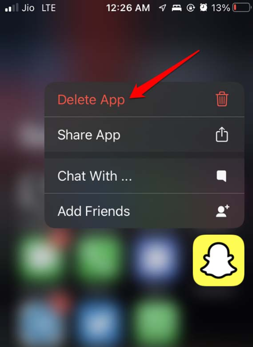 Restart Snapchat.